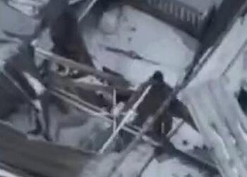 Появилось видео удерживавшего позицию два месяца российского бойца