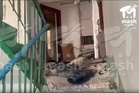 Появились снятые изнутри взорвавшейся пятиэтажки в Севастополе кадры