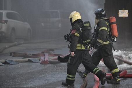 Пожар рядом со зданием Госдумы сняли на видео