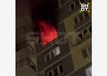 Последствия попадания дрона ВСУ в российскую многоэтажку сняли на видео