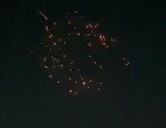 Сильный обстрел Израиля попал на видео