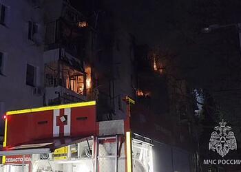 Разрушения после взрыва в многоквартирном доме в Севастополе сняли на видео